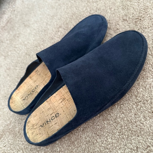 EUC Vince Alonzo Suede Backless Suede Loafer Mule - Picture 2 of 14